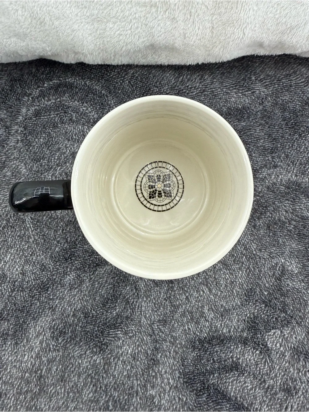 Anthropologie The Bistro Tile Stoneware Mug Monogram Initial A Mosaic-New